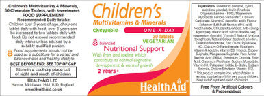 Health Aid Children's Multivitamins & Minerals Tutti Fruity Flavour