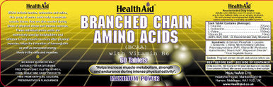 Health Aid Branched Chain Amino Acids 60's