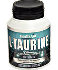 Health Aid L-Taurine 550mg with Vitamin B6 60's