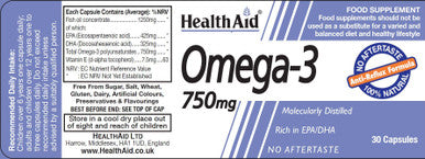 Health Aid Omega-3 750mg