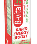 Health Aid B-vital Rapid Energy Boost Effervescent 20's