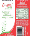 Health Aid B-vital Rapid Energy Boost Effervescent 20's