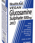 Health Aid Vegan Glucosamine Sulphate 500mg 2KCI 30's