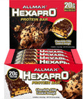 Allmax Nutrition Hexapro Protein Bars 12 Bars Chocolate Chip Cookie Dough