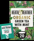 Heath and Heather Organic Green Tea with Mint 20's