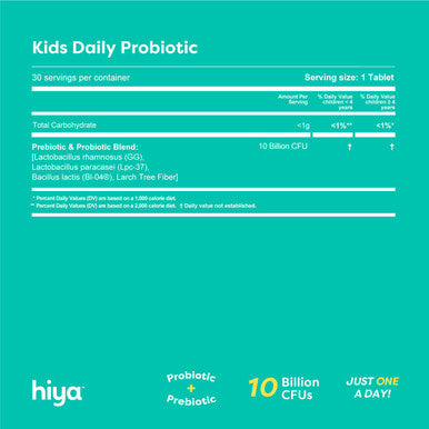 Hiya Kids Daily Probiotic