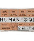 Human Food Banana Cocoa Bar