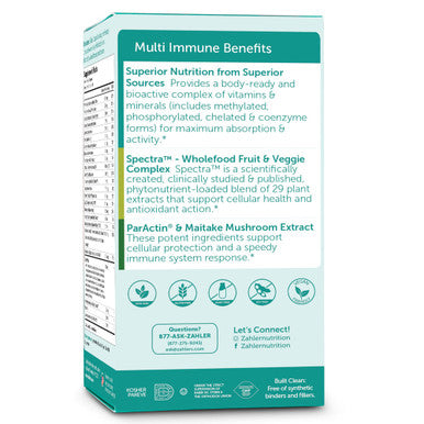 Zahler's Multivitamin Immune Targeted Multis 60 Capsules