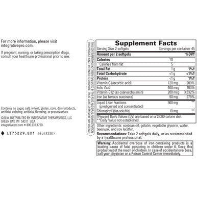 Iron Complex 90 Softgels - Heme Iron Blend Supports Energy and Stamina - Integrative Therapeutics