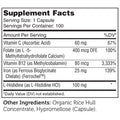 Zahler's Iron Complex General Health 100 Capsules