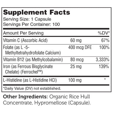 Zahler's Iron Complex General Health 100 Capsules