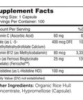 Iron Complex 100 caps by Advanced Nutrition by Zahler
