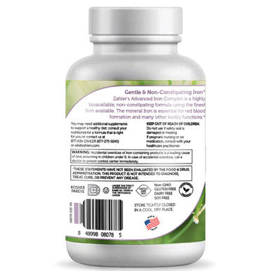 Zahler's Iron Complex General Health 250 Capsules