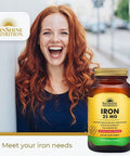 Sunshine Nutrition Iron 25 Mg Capsules 100'S