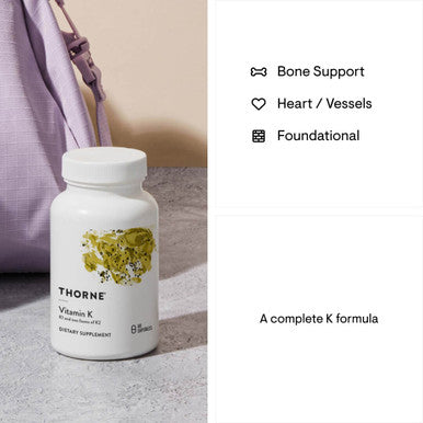 Thorne Vitamin K - formerly 3-K Complete 60 Capsules
