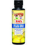 Barlean's Omega 3 Fish Oil Liquid Supplement for Kids Chirpin' Slurpin' Lemonade 540 mg of EPA and DHA Fatty Acid 8 oz