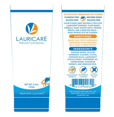 Med-Chem Laboratories Lauricare Natural Toothpaste 5.5 oz