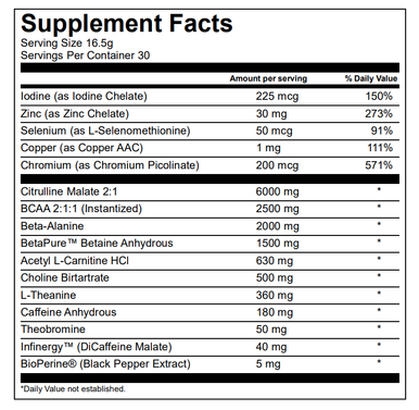 Transparent Labs Lean Pre-Workout straberry lemonade 30 servings