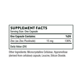 Thorne Zinc Picolinate 15 mg 60 Capsules