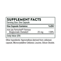 Thorne Iron Bisglycinate 60 Capsules