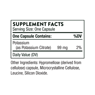 Thorne Potassium Citrate 90 Capsules