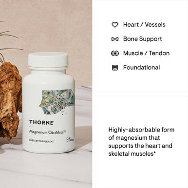 Thorne Magnesium CitraMate 135 mg 90 Capsules