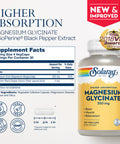 Solaray Higher Absorption Magnesium Glycinate 350 mg 240 VegCaps