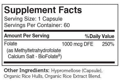 Zahler's Methylfolate General Health 60 Capsules