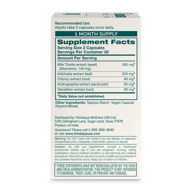 Himalaya Milk Thistle Liver Support 60 Capsules