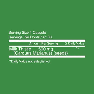 Nutritionl Milk Thistle 500mg Caps 60's