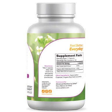 Zahler's Milk Thistle General Health 60 Capsules