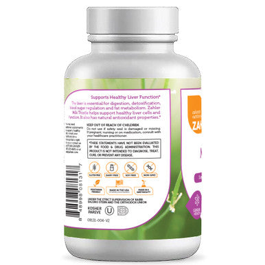 Zahler's Milk Thistle General Health 60 Capsules