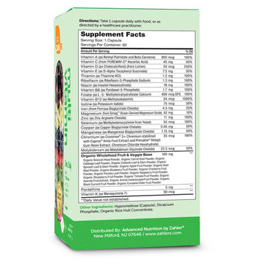 Zahler's Multivitamin One Daily Targeted Multis 60 Capsules