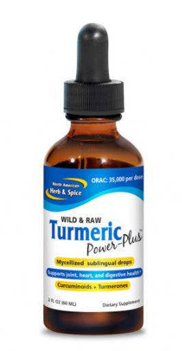 North American Herb & Spice Turmeric Power Plus - 60ml