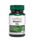 Natures Aid Vitamin E 400iu Natural Form 60 Soft gels
