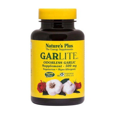Natures Plus Garlite odorless Vegetable Capsules 90's