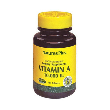 Natures Plus Vitamin A 10,000 IU Water Dispersible 90's Tablets