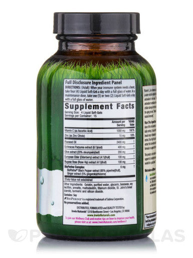 Irwin Naturals Vita-C Plus Urgent Rescue, 60 Liquid Softgels