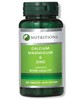 Nutritionl Calcium Magnesium & Zinc Dietary Supplement, 100 Tablets