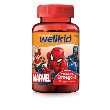 Vitabiotics Wellkid Marvel Omega-3 50 Vegan Gummies
