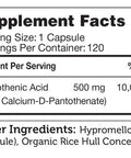 Zahler's Pantothenic Acid General Health 120 Capsules
