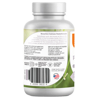 Zahler's Pantothenic Acid General Health 120 Capsules