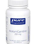 Pure Encapsulations, Acetyl L Carnitine, 250 mg, 60 vcaps