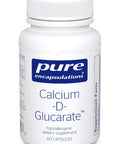 Pure Encapsulations, Calcium d Glucarate, 500 mg, 60 vcaps
