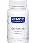 Pure Encapsulations, Chromium, picolinate 500 mcg, 60 vcaps