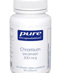 Pure Encapsulations, Chromium, picolinate 200 mcg, 180 vcaps