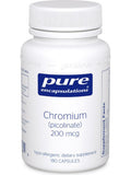 Pure Encapsulations, Chromium, picolinate 200 mcg, 180 vcaps