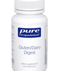 Pure Encapsulations, Gluten/Dairy Digest, 60 vcaps