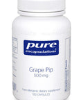 Pure Encapsulations, Grape Pip, 500 mg, 120 caps