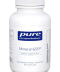 Pure Encapsulations, Mineral 650, w/out CU & FE, 180 vcaps